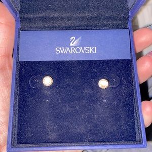Swarovski crystal earrings used with box